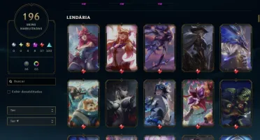 CONTA LOL mmr platina quase todas skins lux, neeko e yuumi