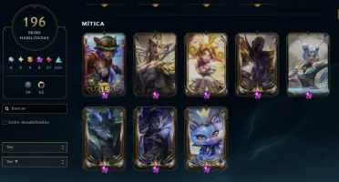 CONTA LOL mmr platina quase todas skins lux, neeko e yuumi