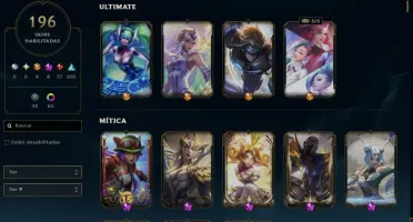 CONTA LOL mmr platina quase todas skins lux, neeko e yuumi