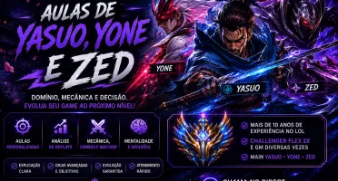 Te ensino a jogar de Yasuo, Yone ou Zed