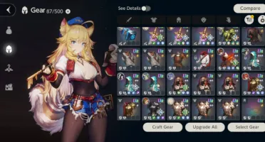 Conta BrownDust 2 62 Personagens + Collab Mushoku Tensei
