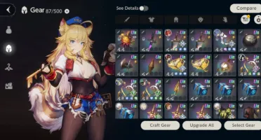 Conta BrownDust 2 62 Personagens + Collab Mushoku Tensei