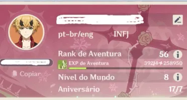 GENSHIN IMPACT CONTA KAZUHA + ALBEDO COM MAIS 3. AIR 56