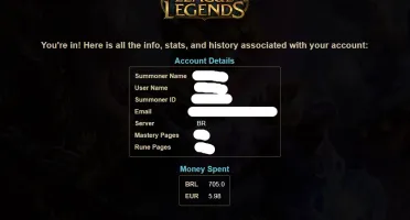 Conta platina league of legends