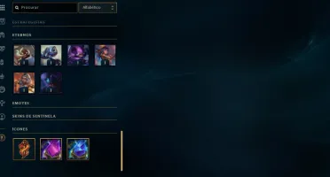 Vendo conta do LOL, nv 460, +270 skins, com RP e 128mil EA