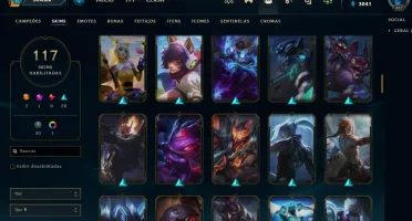 Conta lvl 406,todos os champs,+117 skins,ultimate sona udyr