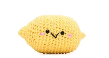Limão em amigurumi