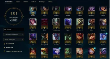 Conta Diamante 5 c/borda 15 skins/35 champs