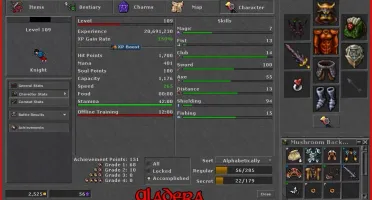 EK 109 - Gladera (opt-pvp) c/ addons, mounts, makers