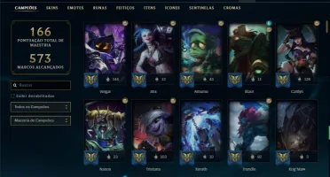 Conta com Warwick cinzento e Twitch Medieval (com cromas)
