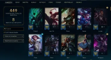 Conta Gold 4 LVL 127, conta desde 2014!