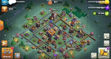 Clash of clans CV 12. (14k de gemas)