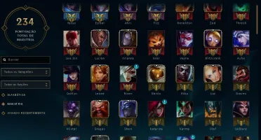 CONTA GOLD IV LOL - Borda - 111 Campeões - 10000 IP