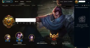 CONTA GOLD IV LOL - Borda - 111 Campeões - 10000 IP