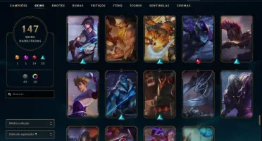 CONTA LOL, 147+ SKINS (RIOT NASUS,GRAVES)