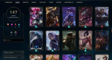 CONTA LOL, 147+ SKINS (RIOT NASUS,GRAVES)