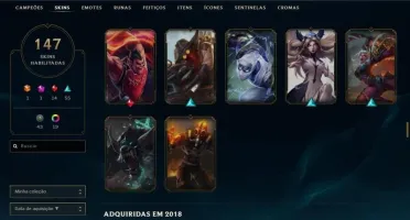 CONTA LOL, 147+ SKINS (RIOT NASUS,GRAVES)