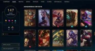 CONTA LOL, 147+ SKINS (RIOT NASUS,GRAVES)