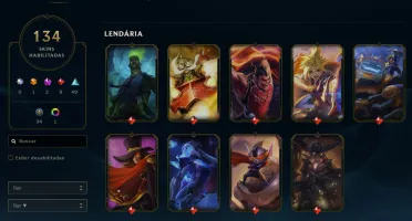 Conta League of Legends Full Acesso - 143 Champs e 134 Skins