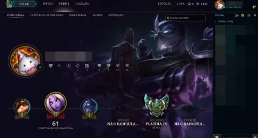 Conta League of Legends Platina IV