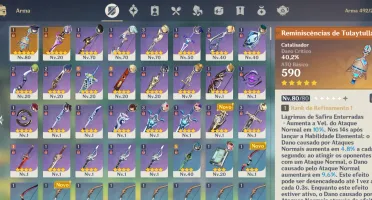 Wanderer + BIS + Faruzan C6 +Mitsplitter + outros 5 estrelas