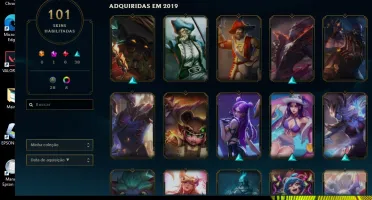 CONTA LOL EX DIAMANTE IV + TROCO O EMAIL DA CONTA + 101 SKIN