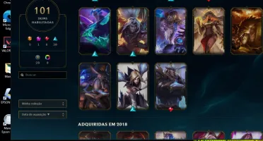 CONTA LOL EX DIAMANTE IV + TROCO O EMAIL DA CONTA + 101 SKIN