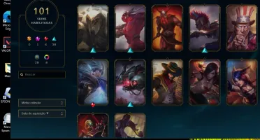CONTA LOL EX DIAMANTE IV + TROCO O EMAIL DA CONTA + 101 SKIN