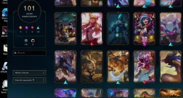 CONTA LOL EX DIAMANTE IV + TROCO O EMAIL DA CONTA + 101 SKIN