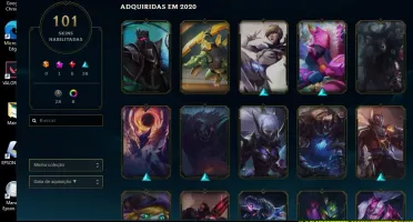 CONTA LOL EX DIAMANTE IV + TROCO O EMAIL DA CONTA + 101 SKIN