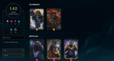 Conta LoL Bronze 140 Skins Praticamente Unranked