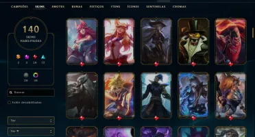 Conta LoL Bronze 140 Skins Praticamente Unranked
