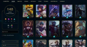 Conta LoL Bronze 140 Skins Praticamente Unranked