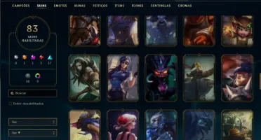 Unranked com 140 Champs e 83 Skins (MID / JG / ADC)