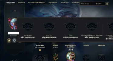 Unranked com 140 Champs e 83 Skins (MID / JG / ADC)