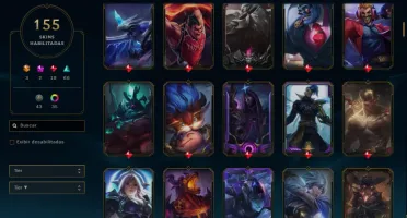 CONTA LOL LVL 225 156 SKINS +125 CAMPEÕES.