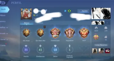 Conta Mobile legends