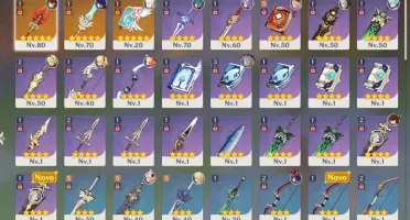 AR 52, Zhongli + Báculo de Homa, Baal + Espinha Celestial