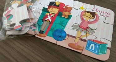 Quebra-cabeça Bailarina e Soldadinho 19 x 13 cm