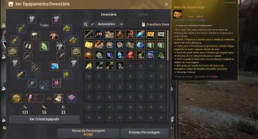 Conta Black Desert 319/322/402 com 4 T10 e Bussola e Mapa