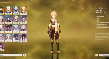 Genshin Impact conta Ar50 - Kokomi+Jean+Qiqi+Zhongli+Keqing