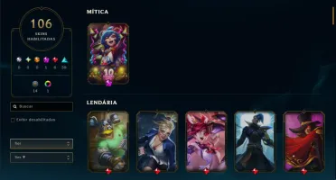 Conta De Lol | 11500Rp | Unranked | Full Acesso