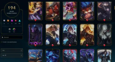 conta lol com 194 skins + valorant