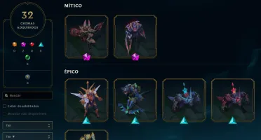 conta lol com 194 skins + valorant