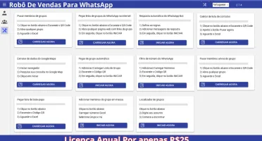Robô de vendas Pra Envio em MASSA Licença Anual