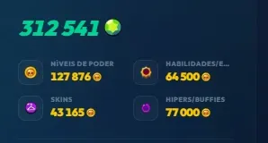 Conta Brawl Stars com 104/104 Brawlers