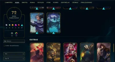 Prata 4 com 90 Champs e 72 Skins +1 Prestigio