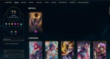 Prata 4 com 90 Champs e 72 Skins +1 Prestigio