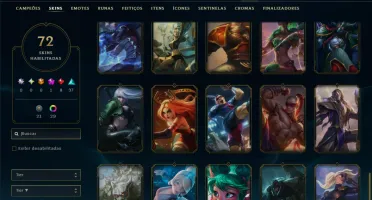 Prata 4 com 90 Champs e 72 Skins +1 Prestigio