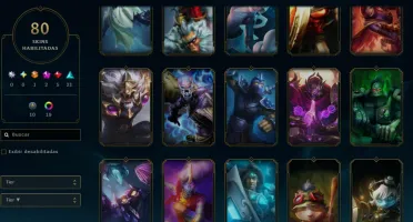 80 Skins, 1 Ultimate, 2 Míticas, 5 Lendárias! Lol Esmeralda